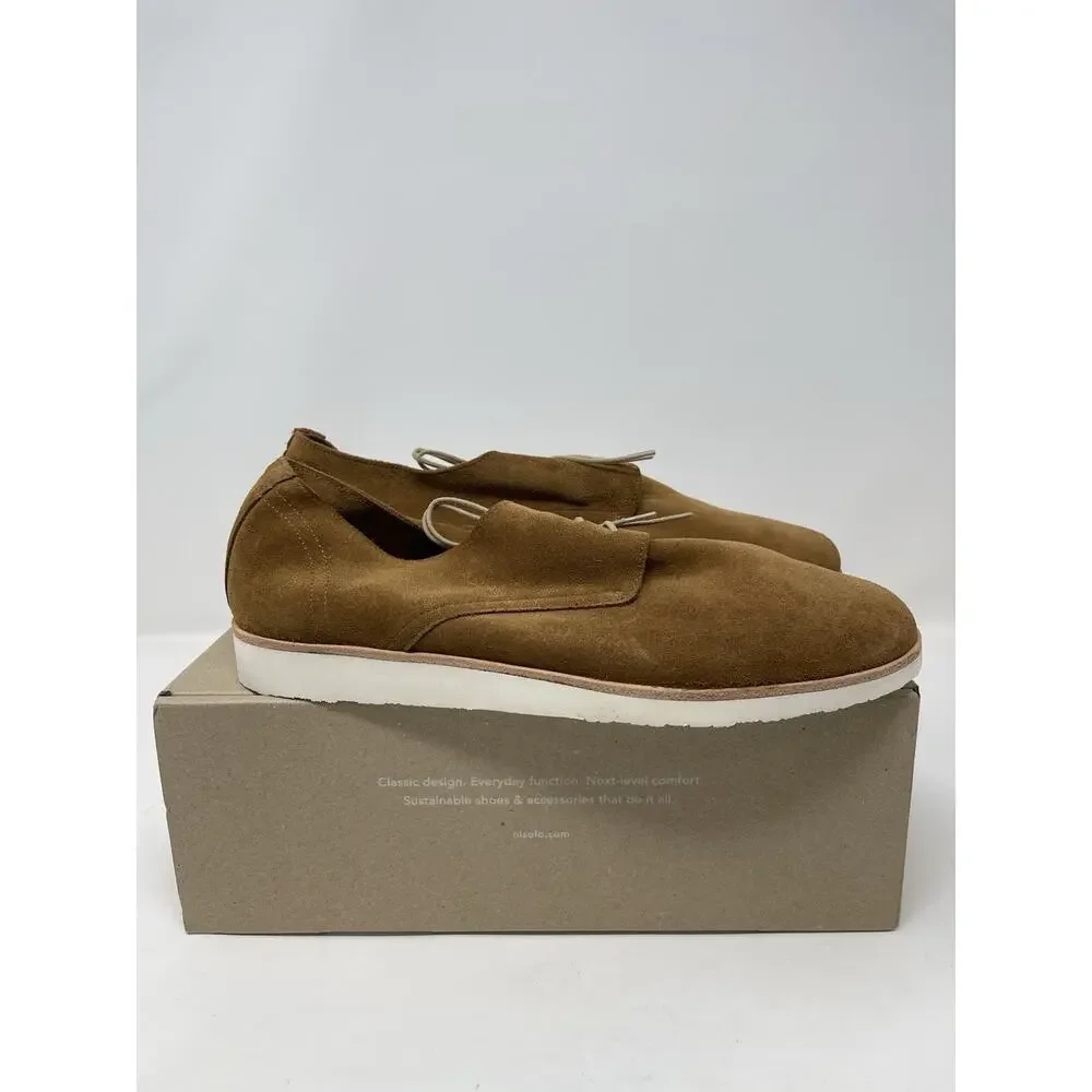NISOLO Lightweight Flex Derby‎ Shoe Men's 8.5 Dusty Rose Retail $130.00